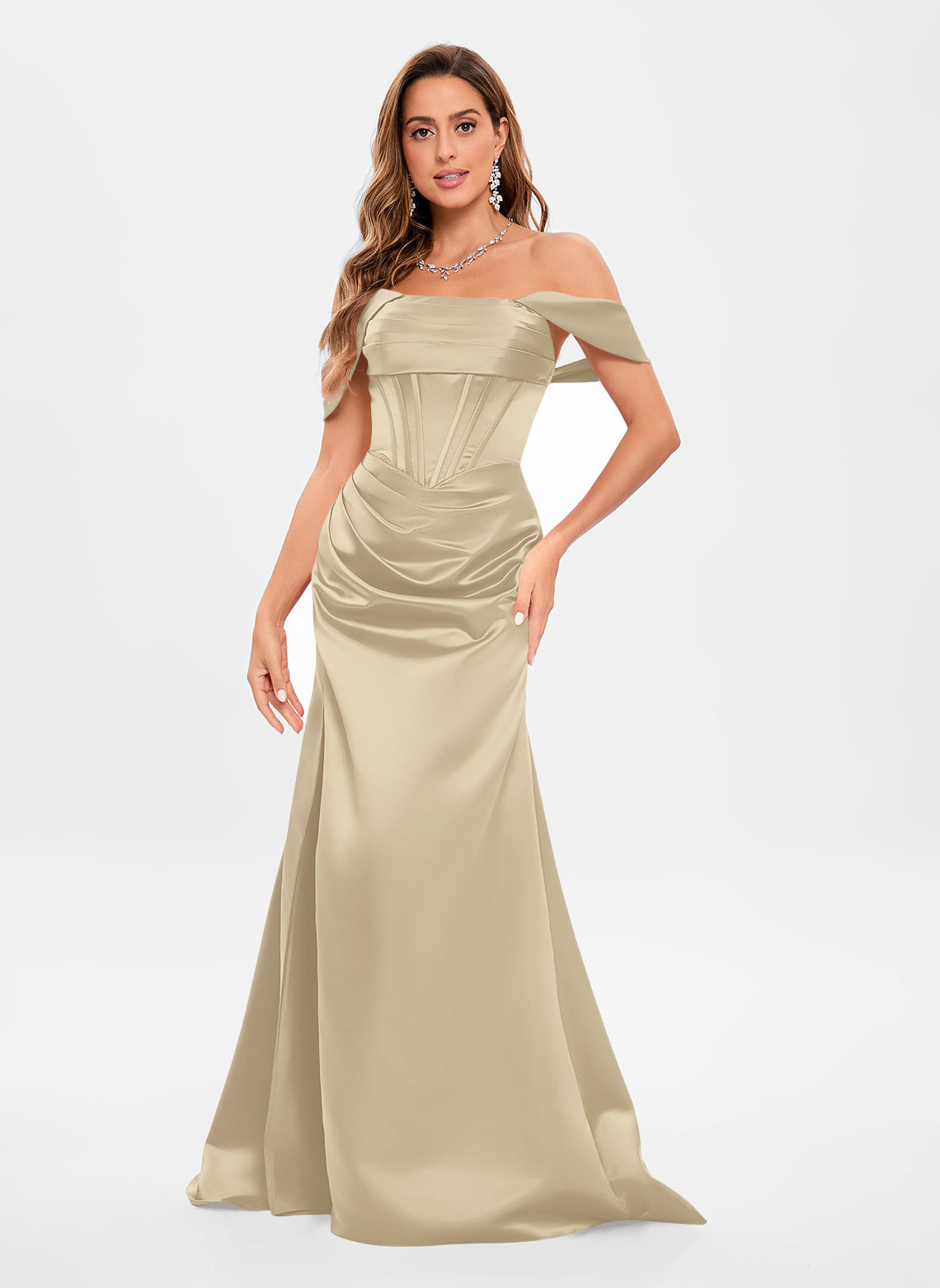 Mermaid Off Shoulder Velvet Sweep Train Black Prom Dress with Beads