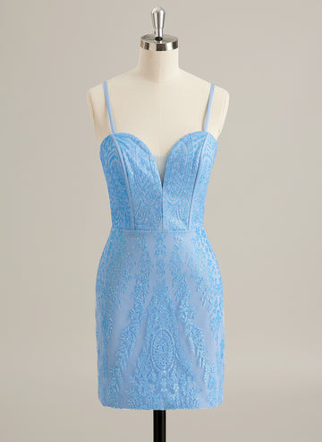 Bodycon Sweetheart Short/Mini Lace Prom Dresses