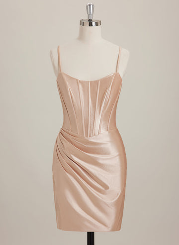 Sheath/Column Scoop Short Jersey Mini Dress