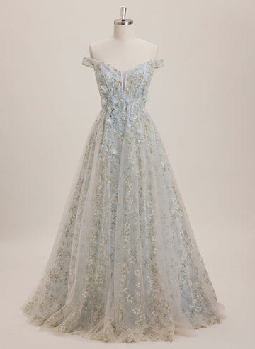 Ball-Gown/Princess Off the Shoulder Sweep Train Jersey Maxi Dresses With Sequins