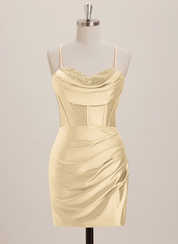 Sheath/Column Sweetheart Short Jersey Mini Dress With Rhinestone