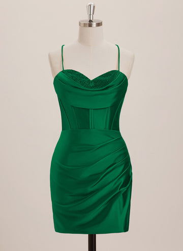 Sheath/Column Sweetheart Short Jersey Mini Dress With Rhinestone