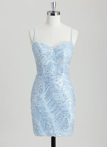 Bodycon Sweetheart Short Sequin Homecoming Dress With Sequins