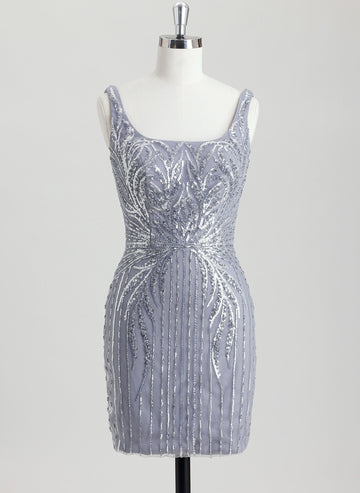 Sheath/Column Short Sequin Homecoming Dress With Sequins