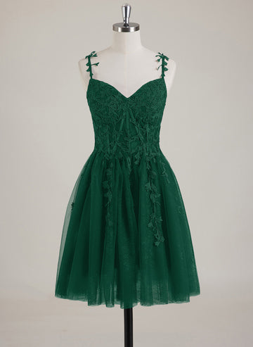 Sleeveless V-Neck Tulle Ball-Gown/Princess Mini Dress