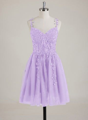 Sleeveless V-Neck Tulle Ball-Gown/Princess Mini Dress