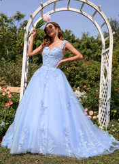 Ballkleid/Prinzessin Herzausschnitt Hofschleppe Tüll Spitze Ballkleid