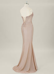 Trumpet/Mermaid Sweetheart Sweep Train Prom Dresses