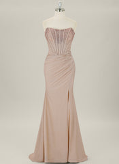 Trumpet/Mermaid Sweetheart Sweep Train Prom Dresses
