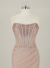 Trumpet/Mermaid Sweetheart Sweep Train Prom Dresses