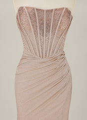 Trumpet/Mermaid Sweetheart Sweep Train Prom Dresses