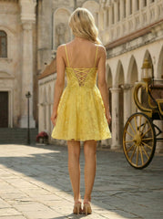 Ball-Gown/Princess Sweetheart Short/Mini Tulle Prom Dresses With Beading Sequins