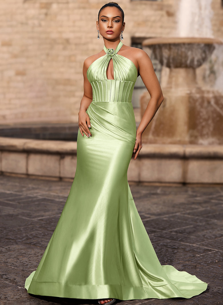 navy mermaid dress Navy Blue Mermaid Spandex Long Sleeves Prom Dress, Navy Blue Evening D –  Cutedressy