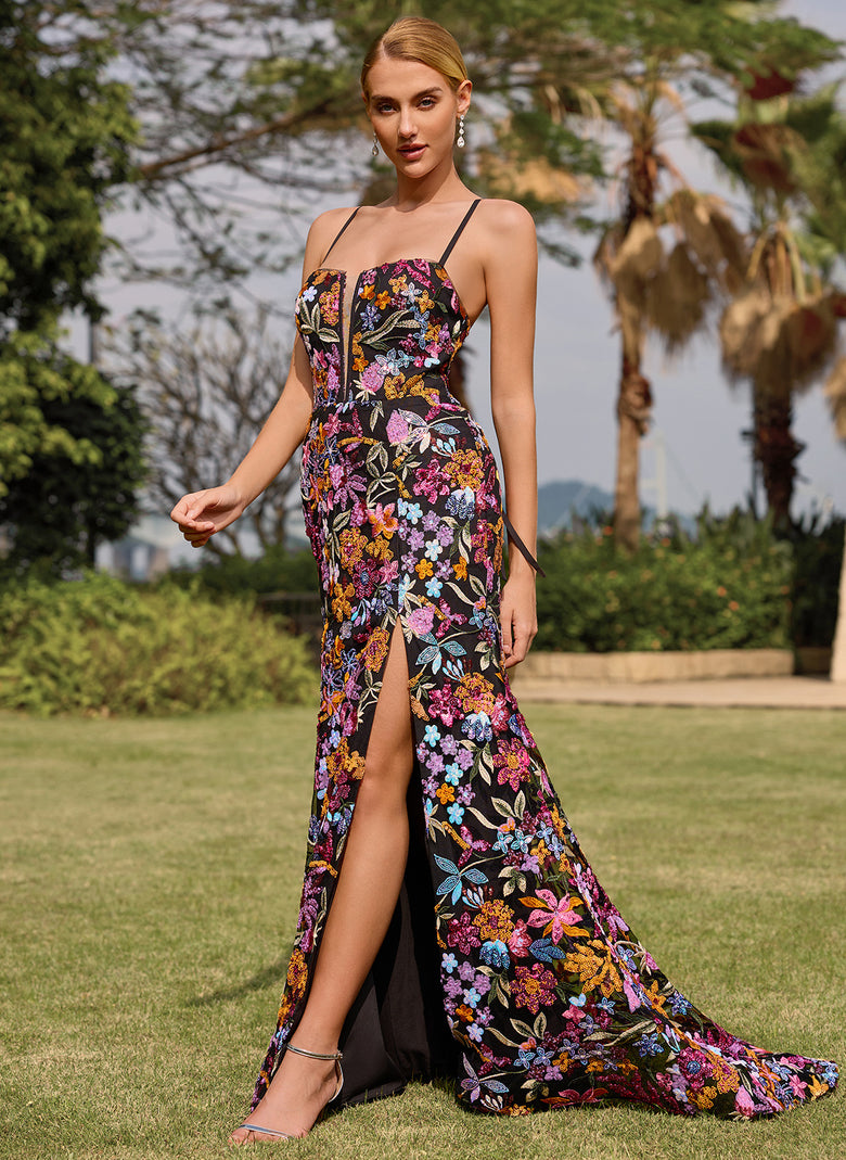 black floral