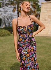 black floral