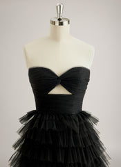 Ball-Gown/Princess Sweetheart Floor-Length Tulle Prom Dresses With Pleated