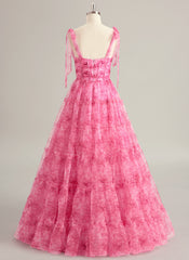 Ball-Gown/Princess Sweetheart Floor-Length Organza Prom Dresses With Bow