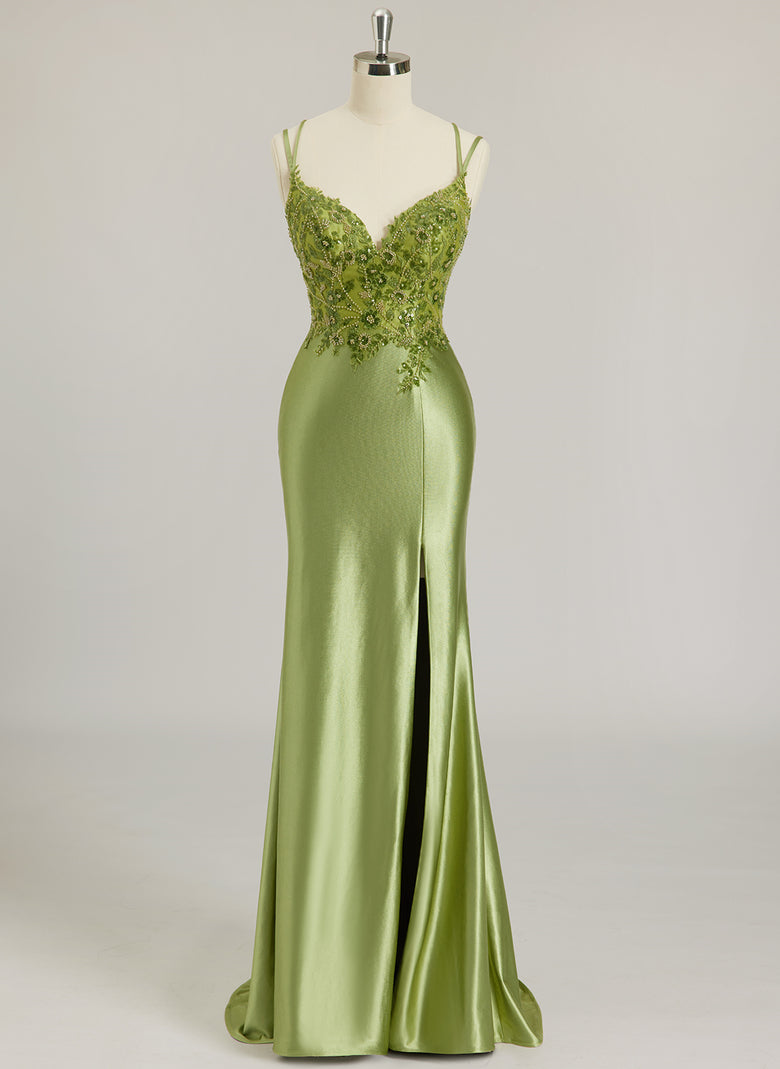 Trumpet/Mermaid V-Neck Sweep Train Jersey Prom Dresses With Sequins Be Glorile Trumpet/Mermaid V-Neck Sweep Train Jersey Prom Dresses With Sequins Be Glorile