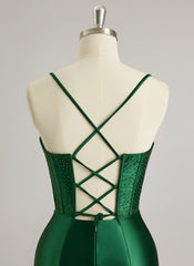 Sheath/Column Sweetheart Floor-Length Jersey Prom Dresses With Rhinestone