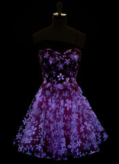 Ballkleid/Prinzessin Herzausschnitt Kurz/Mini Tüll Ballkleid mit Perlenstickerei und Pailletten
