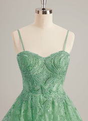 Ball-Gown/Princess Sweetheart Short/Mini Tulle Prom Dresses With Beading Sequins