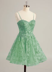 Ball-Gown/Princess Sweetheart Short/Mini Tulle Prom Dresses With Beading Sequins