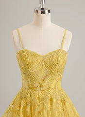 Ball-Gown/Princess Sweetheart Short/Mini Tulle Prom Dresses With Beading Sequins