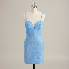 Bodycon Sweetheart Short/Mini Lace Prom Dresses