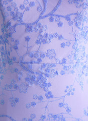 Robe De Bal Sirène en Dentelle Col V Longueur au Sol