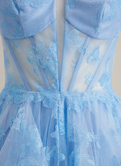 Ball-Gown/Princess Sweetheart Floor-Length Lace Prom Dresses