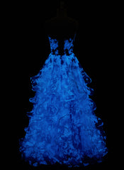 Ball-Gown/Princess Sweetheart Floor-Length Lace Prom Dresses
