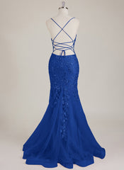 Sleeveless V-Neck Sequins Tulle Trumpet/Mermaid Maxi Dress