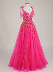 Sleeveless V-Neck Sequins Tulle Ball-Gown/Princess Maxi Dress