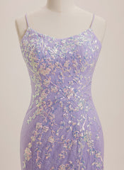 Trumpet/Mermaid Scoop Floor-Length Lace Maxi Dresses With Sequins