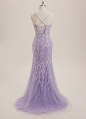 Trumpet/Mermaid Scoop Floor-Length Lace Maxi Dresses With Sequins