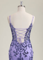 Trumpet/Mermaid Sleeveless Sweep Train Sequin Prom Dress With Sequins
