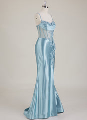 Sleeveless Sweetheart Rhinestone Jersey Trumpet/Mermaid Maxi Dress With Leg Slit