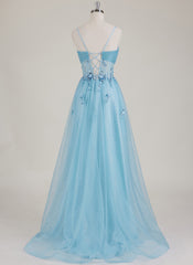 Sleeveless Sweetheart Sequins 3D Floral Tulle Ball-Gown/Princess Maxi Dress