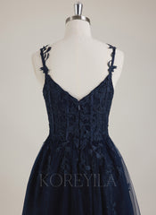 Sleeveless V-Neck Tulle Ball-Gown/Princess Mini Dress
