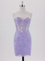 Sheath/Column Sleeveless Short Tulle Homecoming Dress With Sequins
