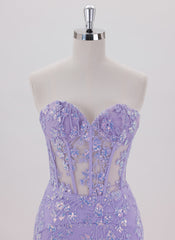 Sheath/Column Sleeveless Short Tulle Homecoming Dress With Sequins