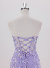 Sheath/Column Sleeveless Short Tulle Homecoming Dress With Sequins