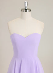 A-Line Sleeveless Floor-Length Chiffon Prom Dress With Ruffle