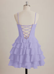 V-Neck Short Chiffon Mini Dress