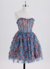 Ball-Gown/Princess Sleeveless Short Tulle Homecoming Dress With Ruffle