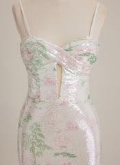 Sheath/Column Sweetheart Short Sequin Mini Dress With Sequins