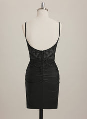 Sheath/Column V-Neck Short Jersey Mini Dress With Rhinestone
