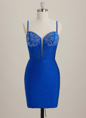 Sheath/Column Sweetheart Short Jersey Mini Dress With Rhinestone