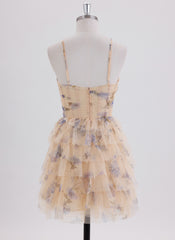 Ball-Gown/Princess Sleeveless Short Tulle Homecoming Dress With Ruffle