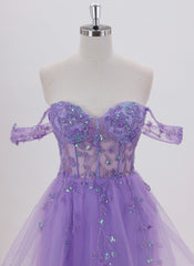 Ball-Gown/Princess Short Lace Homecoming Dress With Sequins